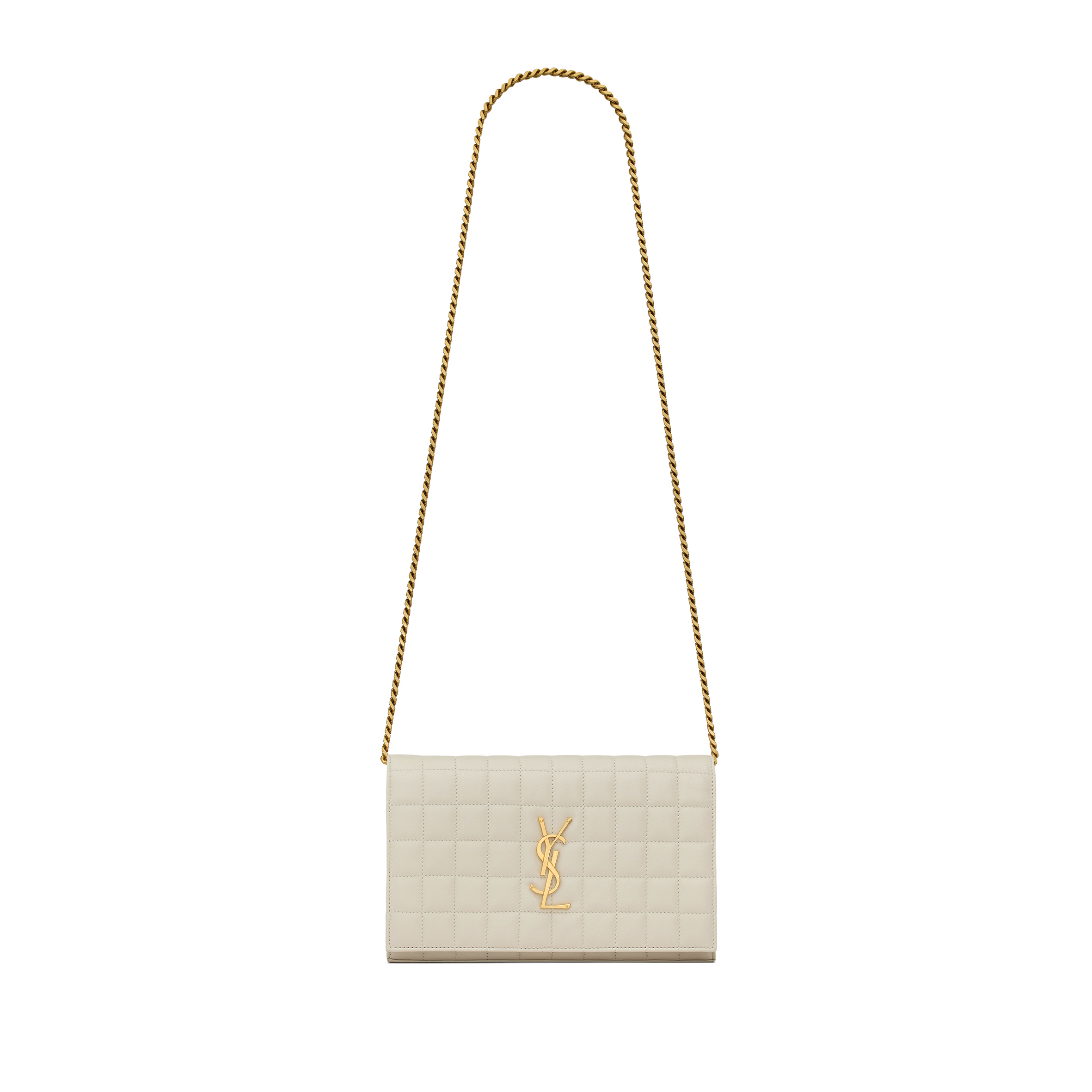 YSL LAMBSKIN CASSANDRE CHAIN WALLET 743346AABVP9207 (23*14*3cm)